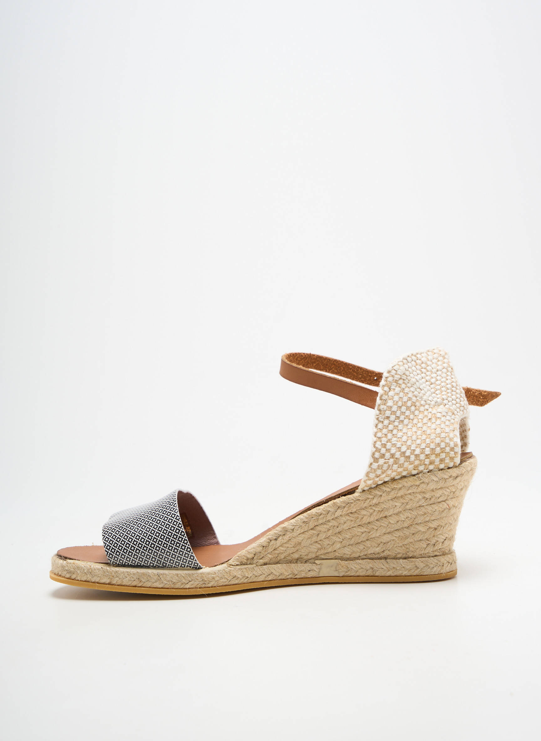 Espadrilės užsegimas su kaklo detalėmis kulnas nuo 4 iki 6 cm juodas THIERRY 21 moteris