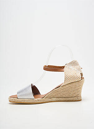 Espadrilės užsegimas su kaklo detalėmis kulnas nuo 4 iki 6 cm sidabrinė BELLA STORIA moteris