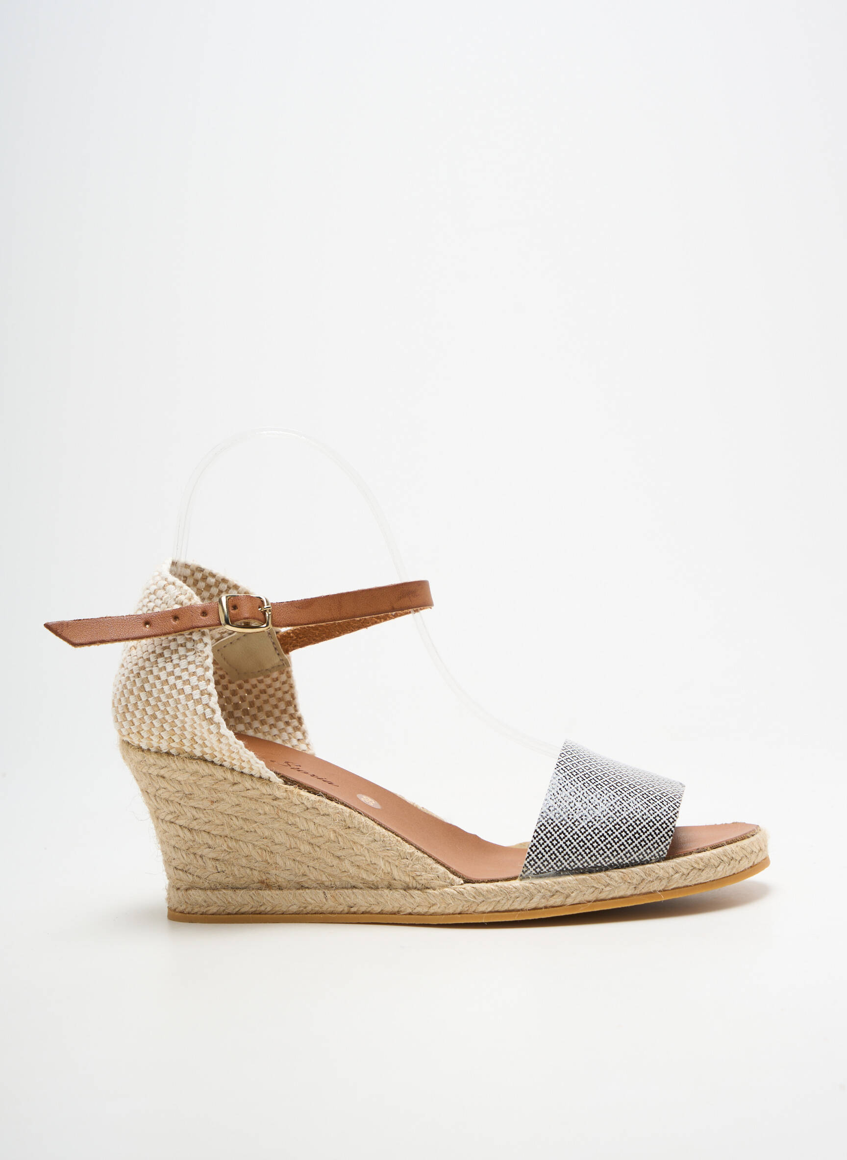 Espadrilės užsegimas su kaklo detalėmis kulnas nuo 4 iki 6 cm juodas BELLA STORIA moteris