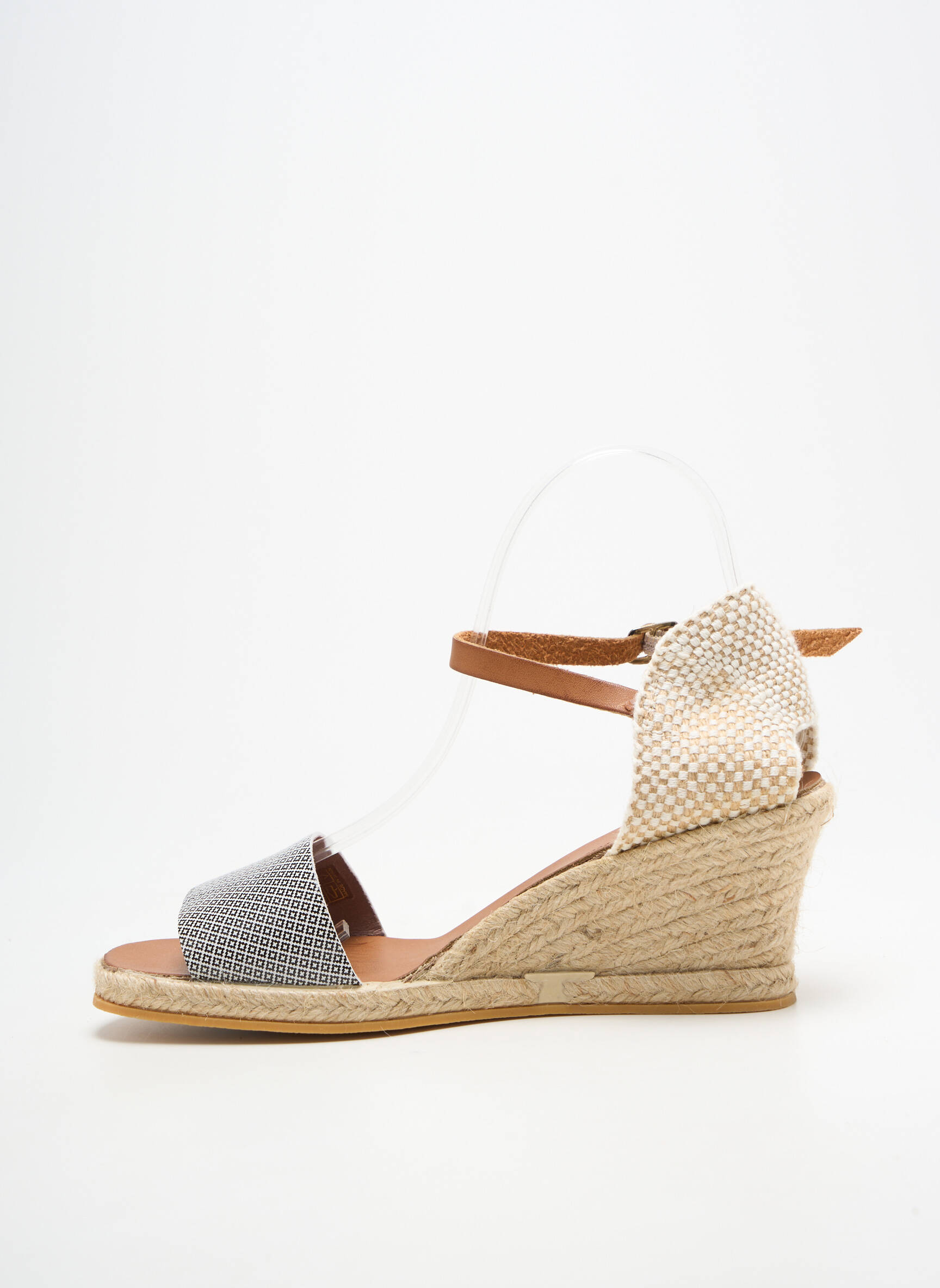 Espadrilės užsegimas su kaklo detalėmis kulnas nuo 4 iki 6 cm juodas BELLA STORIA moteris