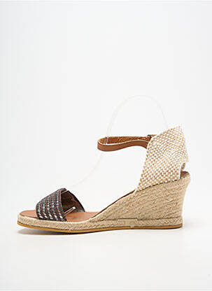 Espadrilės užsegimas su kaklo detalėmis kulnas nuo 4 iki 6 cm sidabrinė BELLA STORIA moteris