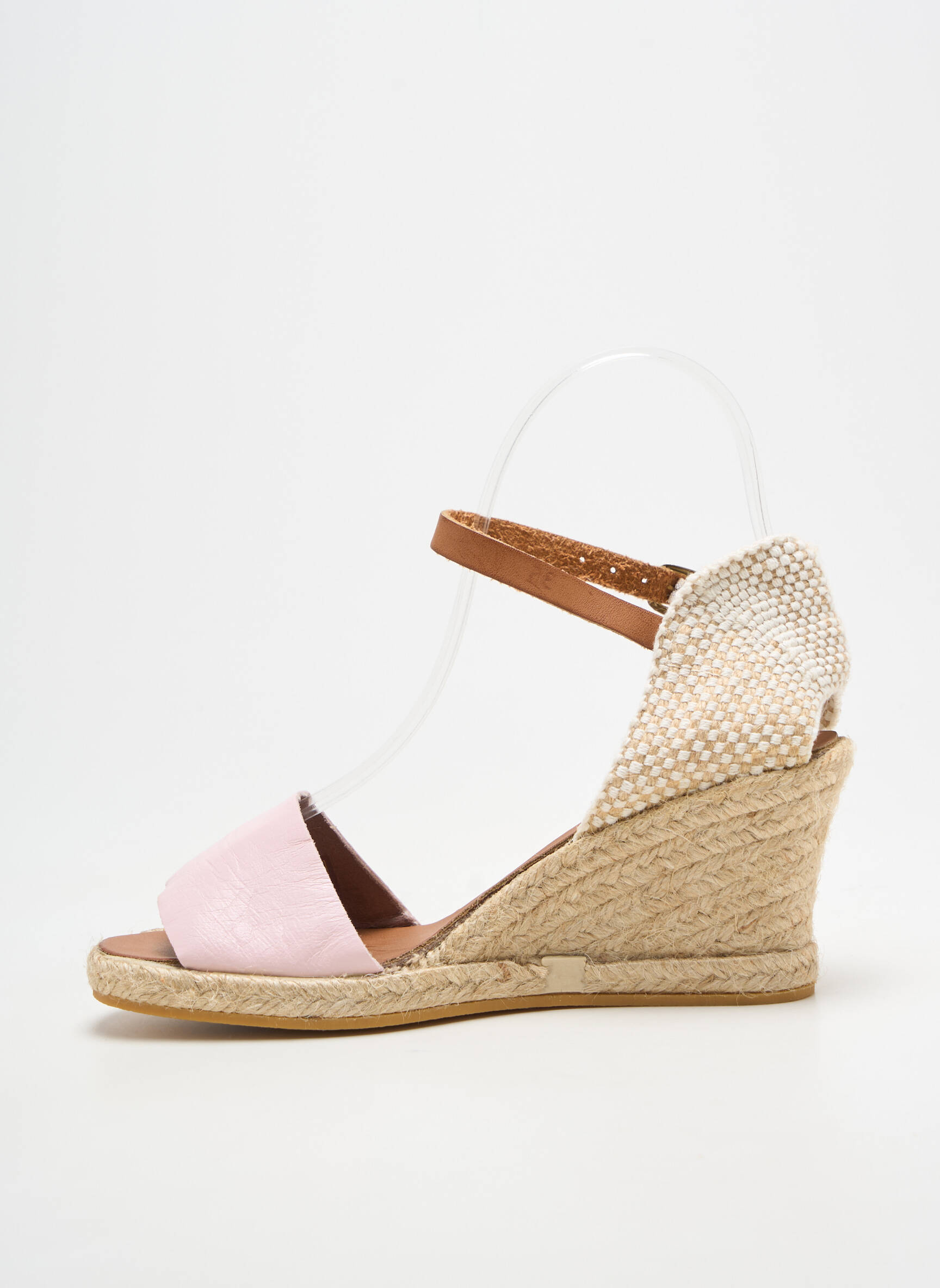 Espadrilės užsegimas su kaklo detalėmis kulnas nuo 4 iki 6 cm rožinė BELLA STORIA moteris