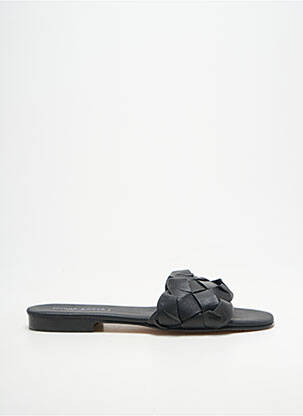 Mule/sabotai odinė išorinė padas plokščias kulnas iki 3 cm juodas DONNA LUCCA moteris