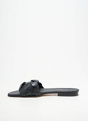 Mule/sabotai odinė išorinė padas plokščias kulnas iki 3 cm juodas DONNA LUCCA moteris