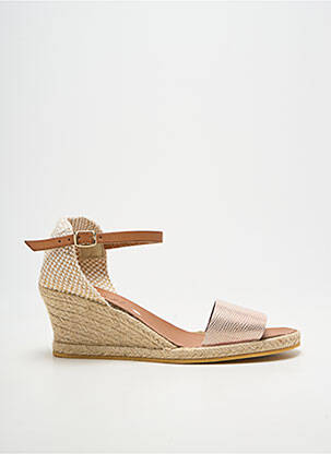 Espadrilės užsegimas su kaklo detalėmis kulnas nuo 4 iki 6 cm rožinė THIERRY 21 moteris