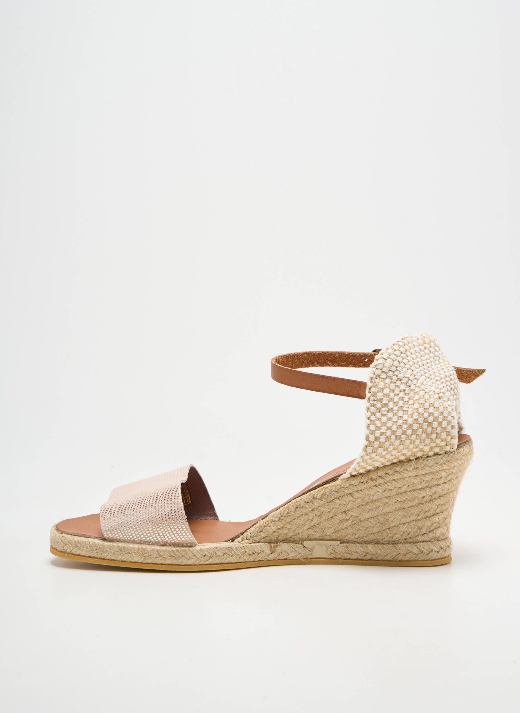 Espadrilės užsegimas su kaklo detalėmis kulnas nuo 4 iki 6 cm rožinė THIERRY 21 moteris