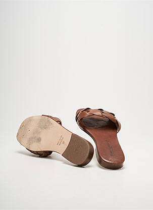 Mule/sabotai odinė išorinė padas plokščias kulnas iki 3 cm rudas DONNA LUCCA moteris