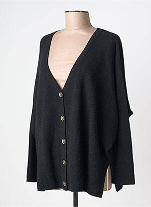 Ilgų rankovių liemenė apatinė dalis siaura juodas ABSOLUT CASHMERE moteris