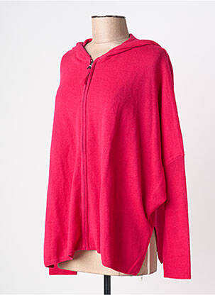 Ilgų rankovių liemenė lanksti ir pralaidi orui tinklinė medžiaga rožinė ABSOLUT CASHMERE moteris