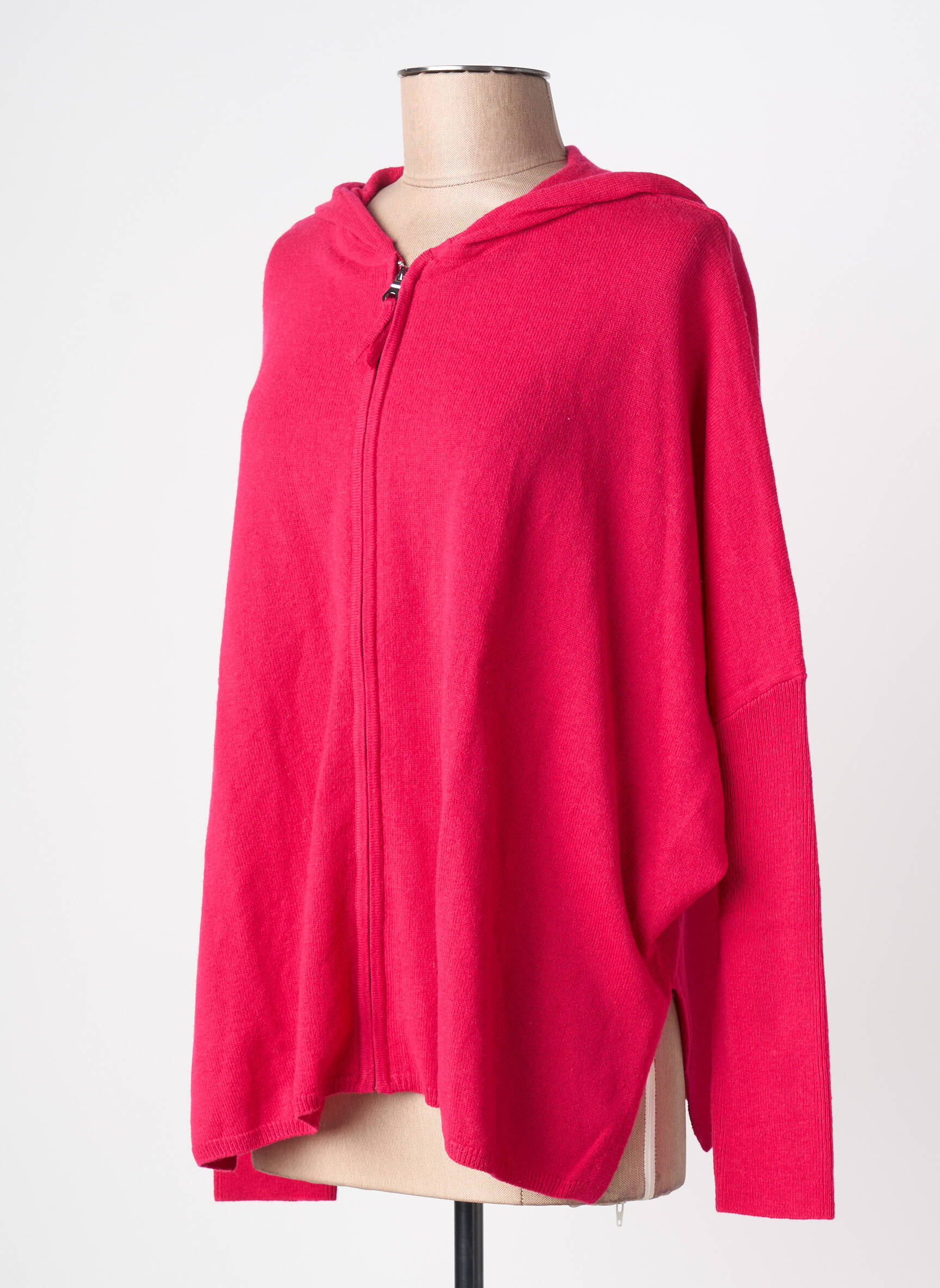 Ilgų rankovių liemenė lanksti ir pralaidi orui tinklinė medžiaga rožinė ABSOLUT CASHMERE moteris