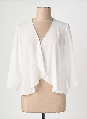 Stilinga striukė col v baltas FRANCE RIVOIRE moteris