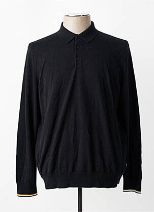 Polo ilgos rankovės ilgos rankovės juodas HUGO BOSS vyras