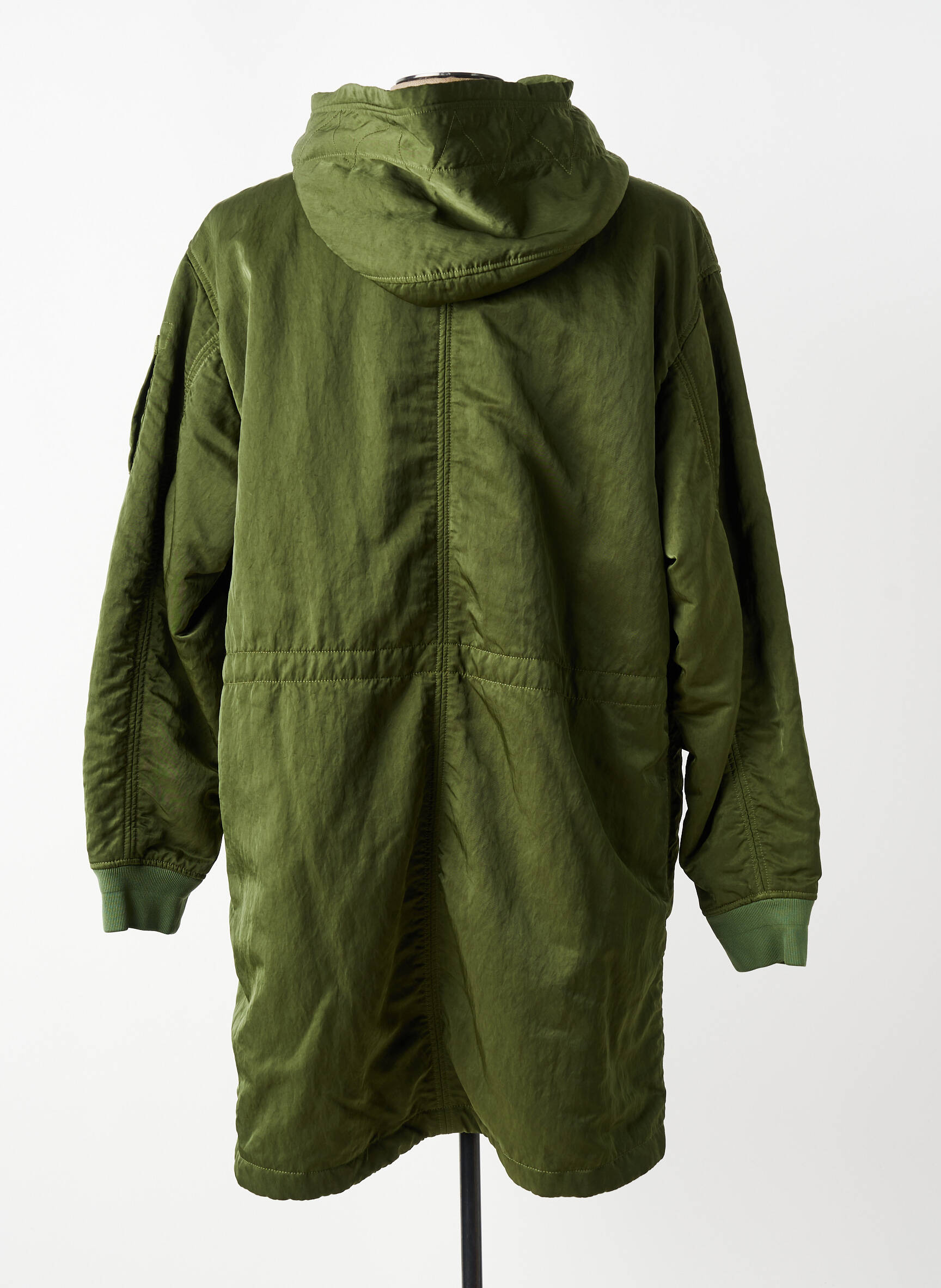 Parka ilgos rankovės su gobtuvu žalias C.P. COMPANY vyras