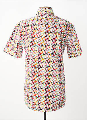 Trumpa rankovė marškiniai fantazijos raštas baltas FOXX vyras