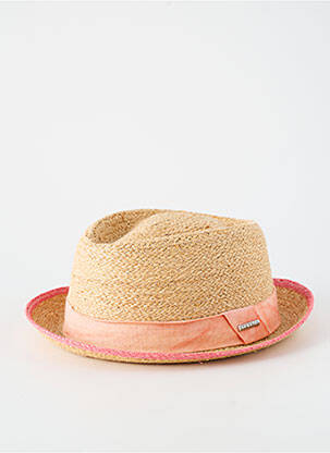 Skrybėlė šiaudinio skrybėlės forma rožinė STETSON vyras