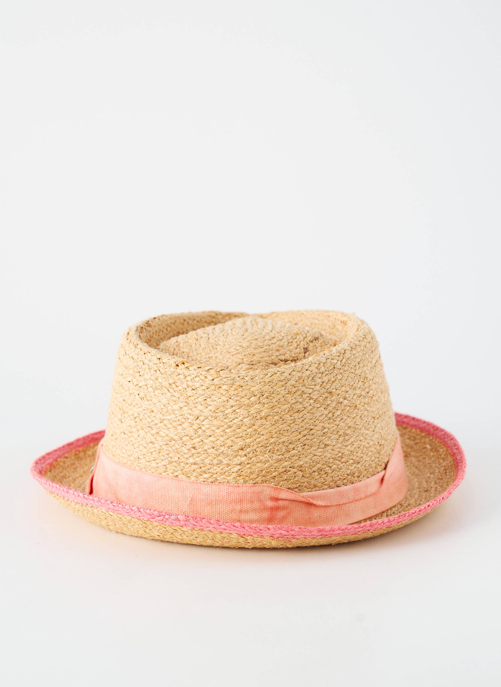 Skrybėlė šiaudinio skrybėlės forma rožinė STETSON vyras