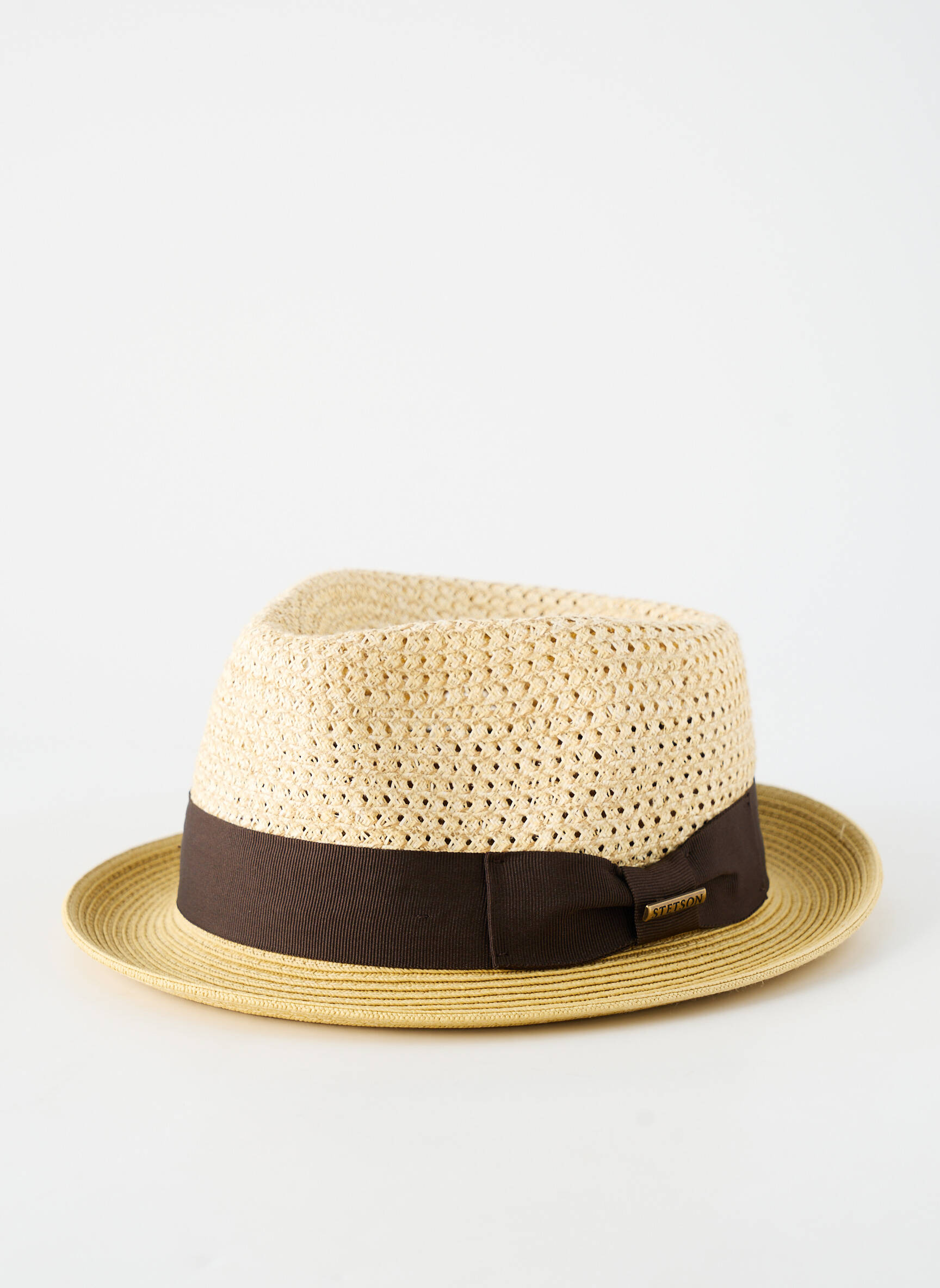 Skrybėlė šiaudinio skrybėlės forma rudas STETSON vyras