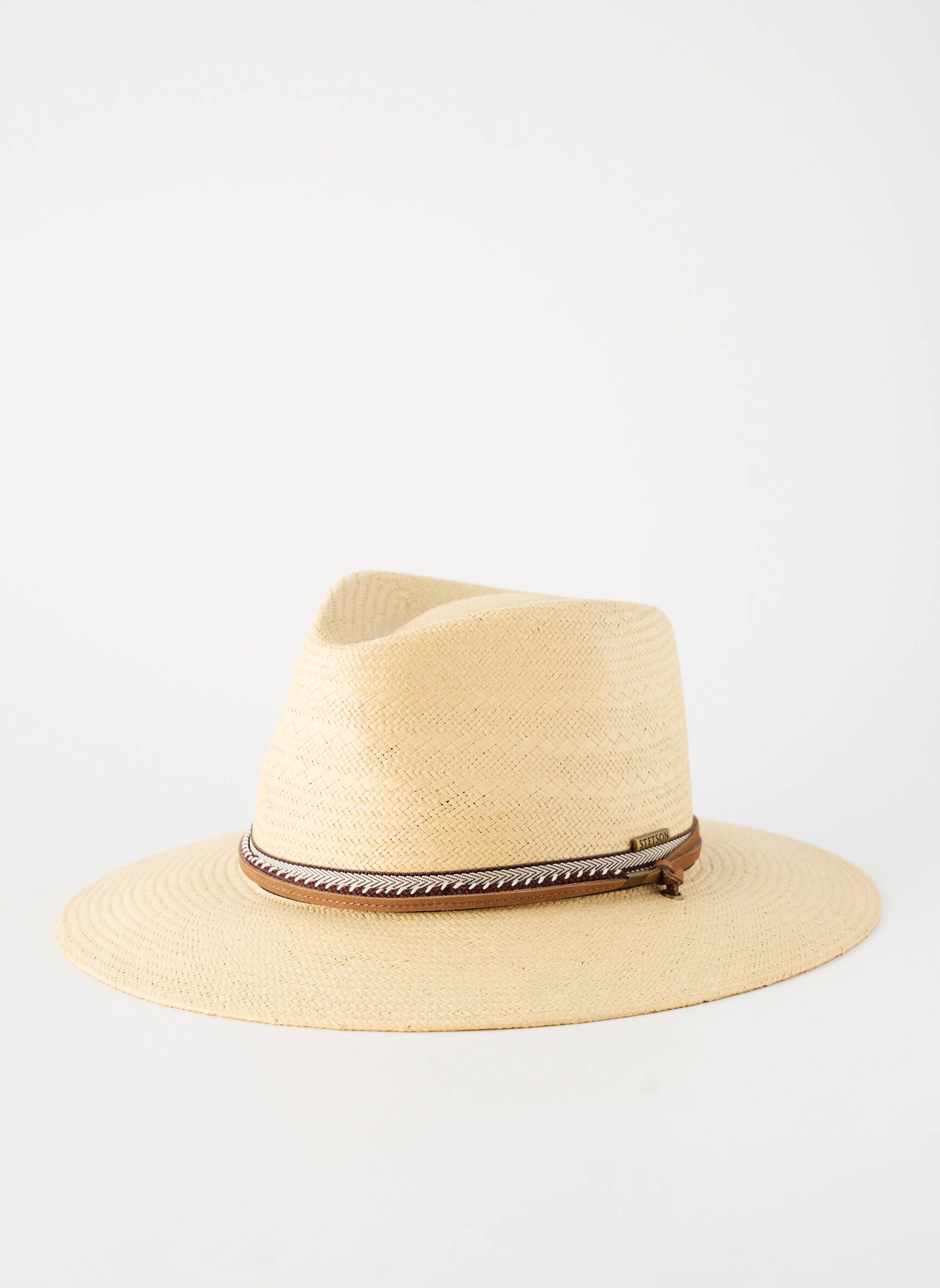 Skrybėlė šiaudinio skrybėlės forma rudas STETSON vyras