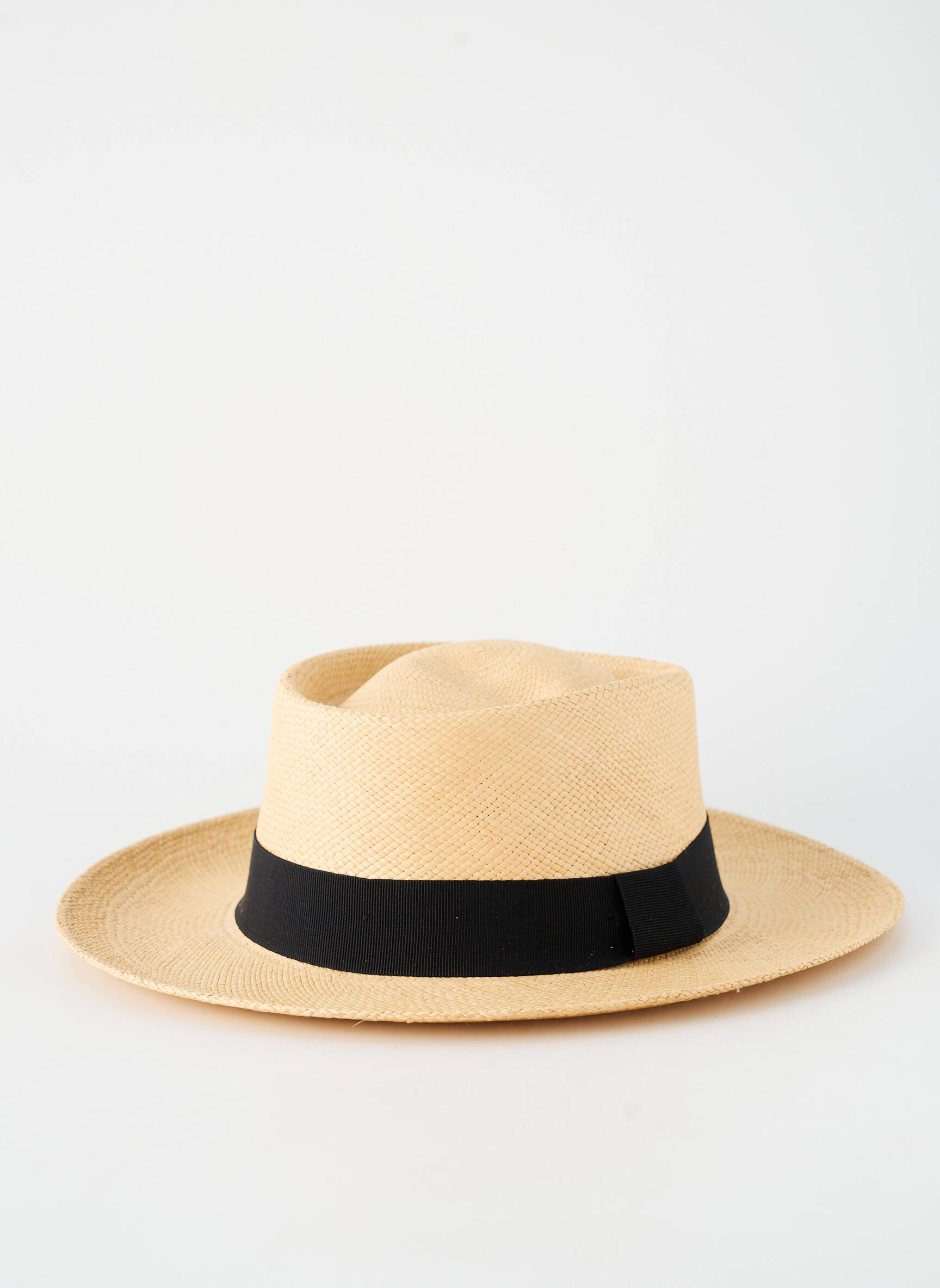 Skrybėlė šiaudinio skrybėlės forma juodas PANAMA HAT vyras