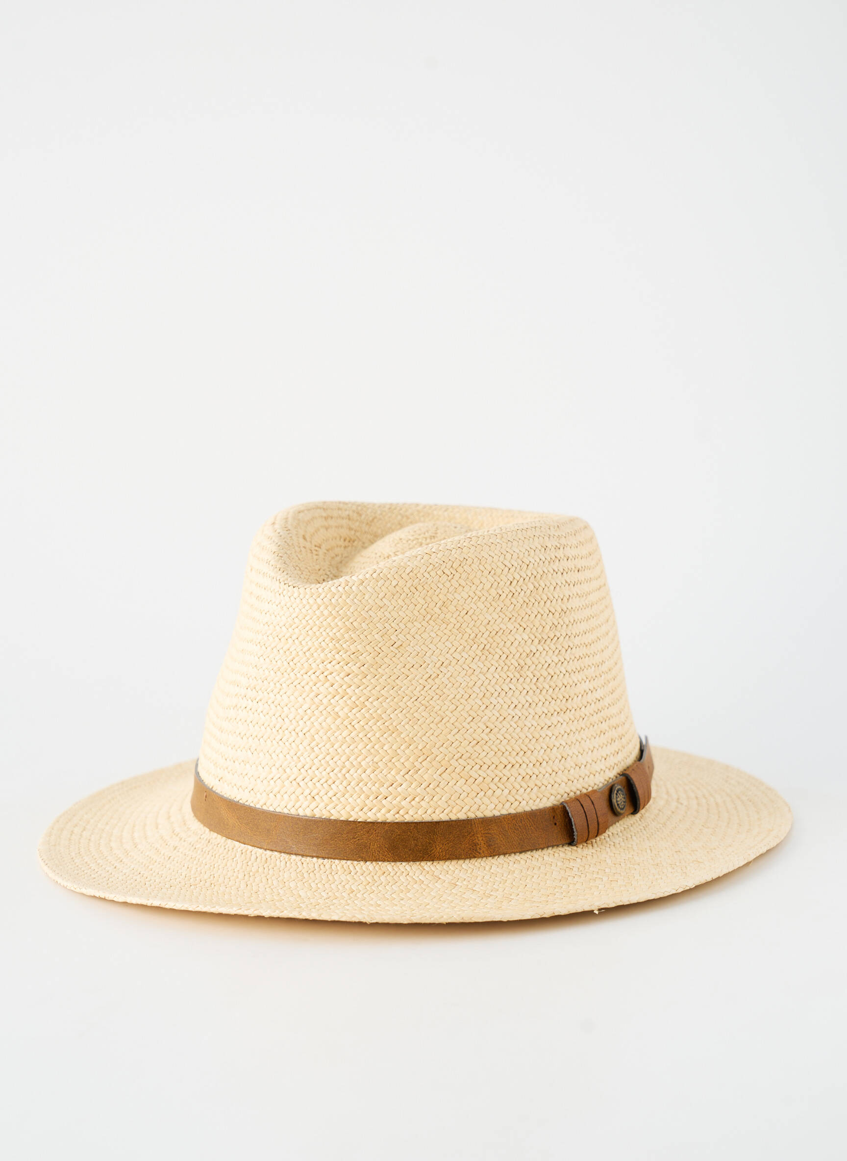 Skrybėlė šiaudinio skrybėlės forma rudas PANAMA HAT vyras