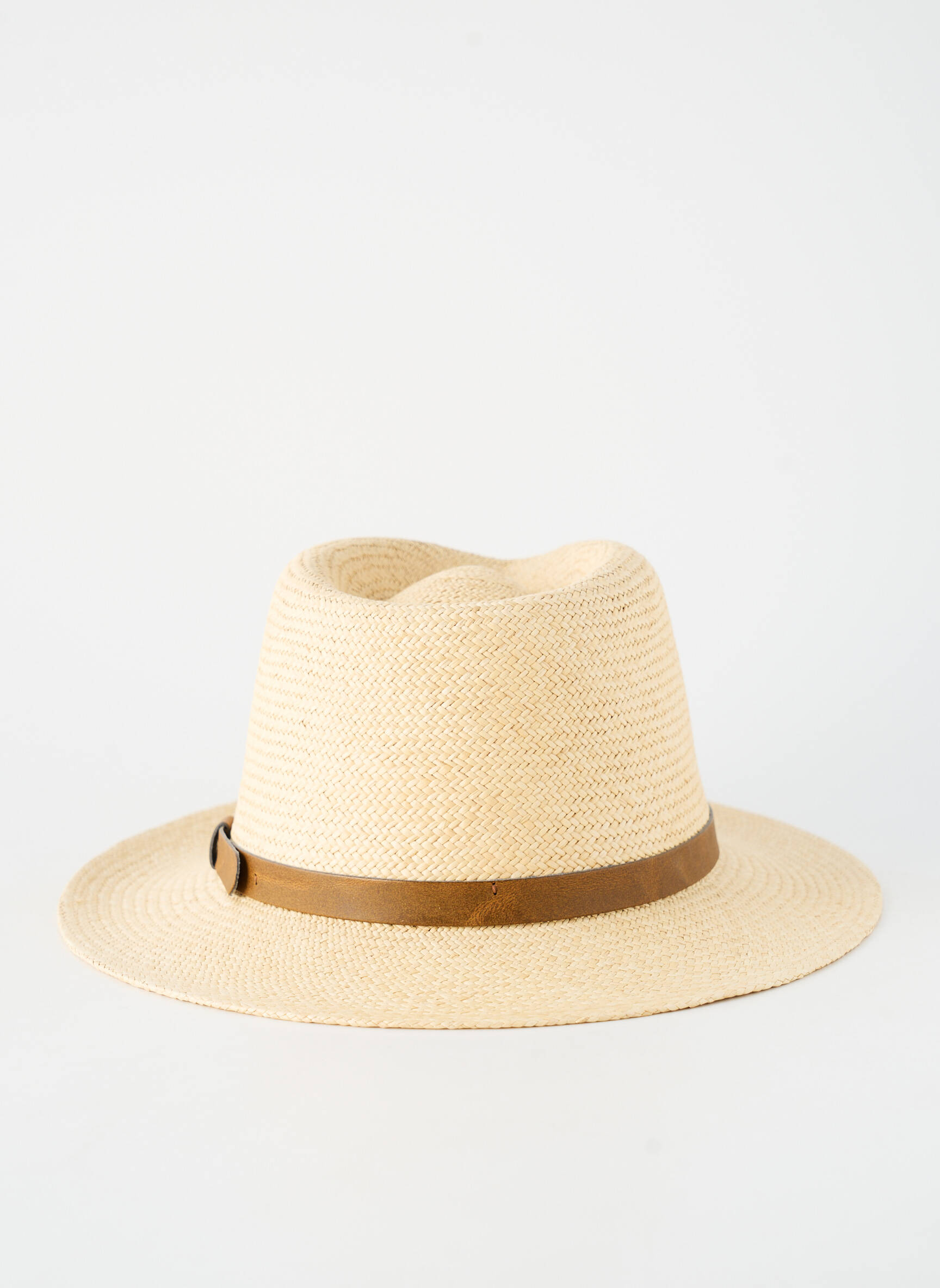 Skrybėlė šiaudinio skrybėlės forma rudas PANAMA HAT vyras