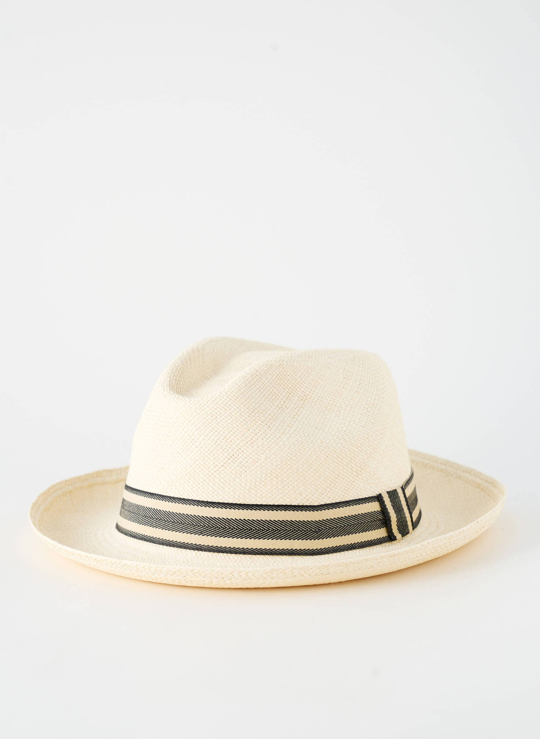 Skrybėlė juostelės raštas bežinis PANAMA HAT vyras