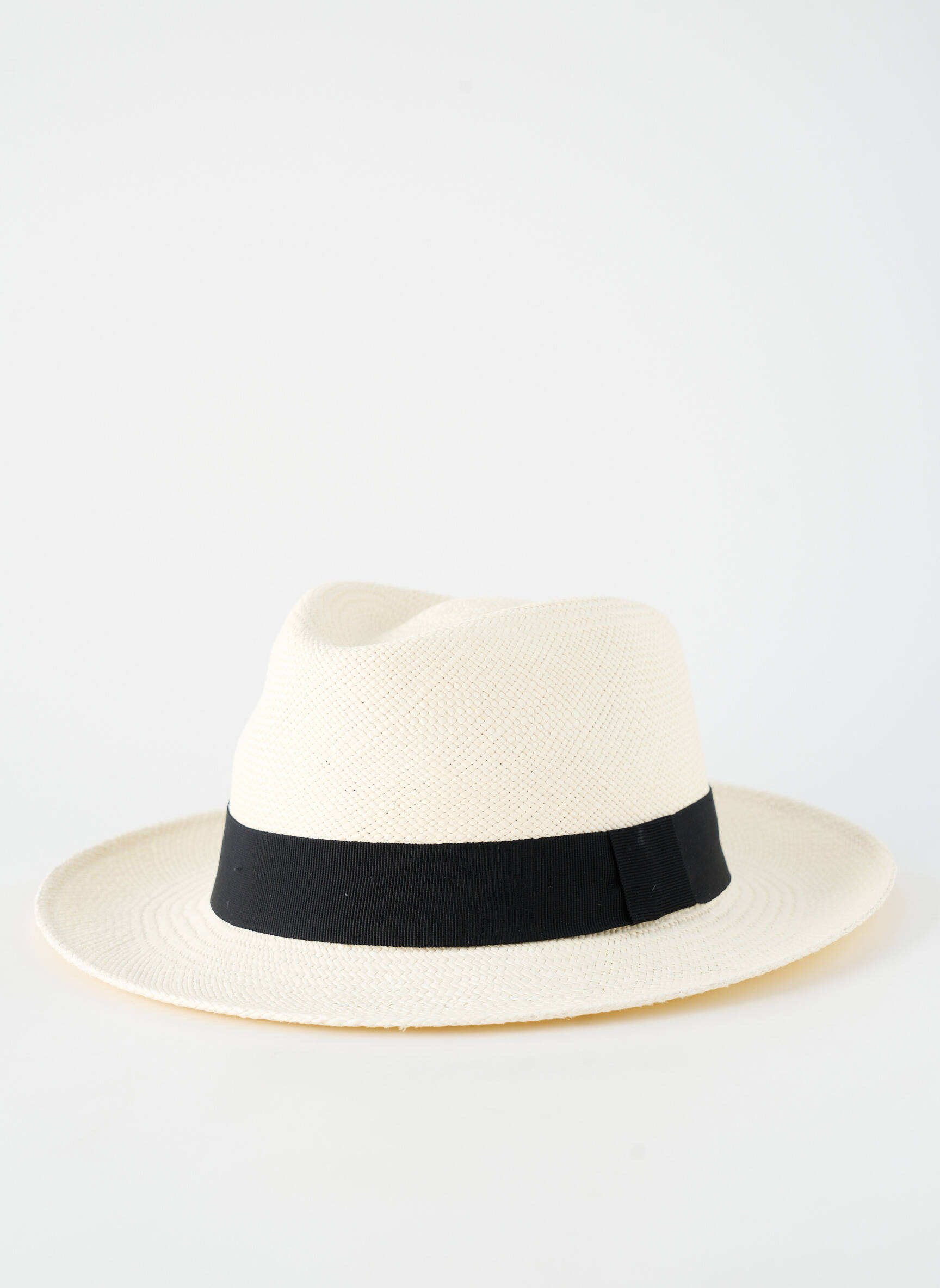 Skrybėlė šiaudinio skrybėlės forma juodas PANAMA HAT vyras