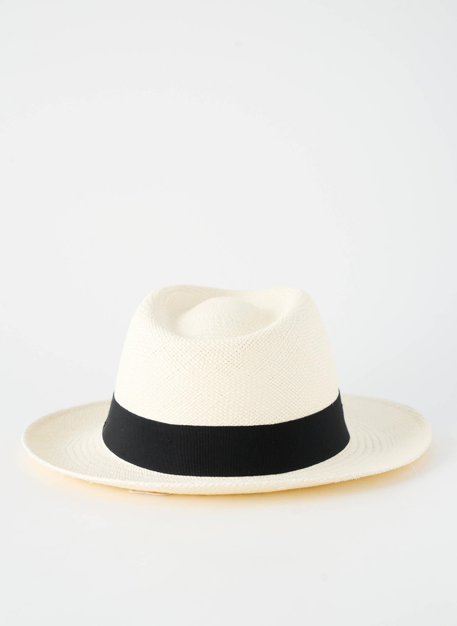 Skrybėlė šiaudinio skrybėlės forma juodas PANAMA HAT vyras