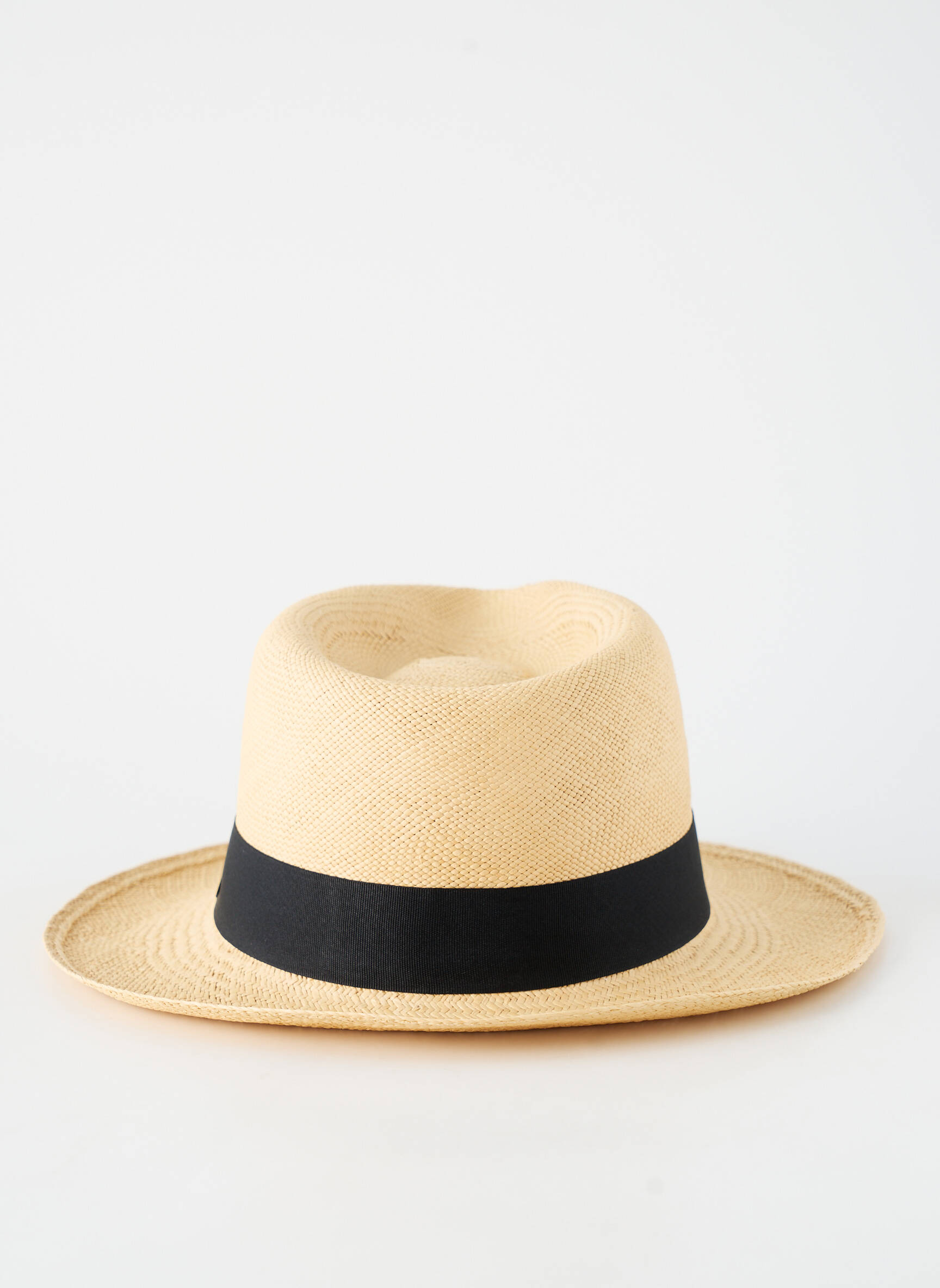 Skrybėlė šiaudinio skrybėlės forma juodas PANAMA HAT vyras