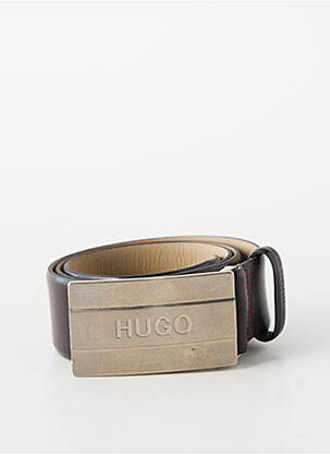 Diržas užsegimas su perforuotu smaigaliu rudas HUGO BOSS vyras