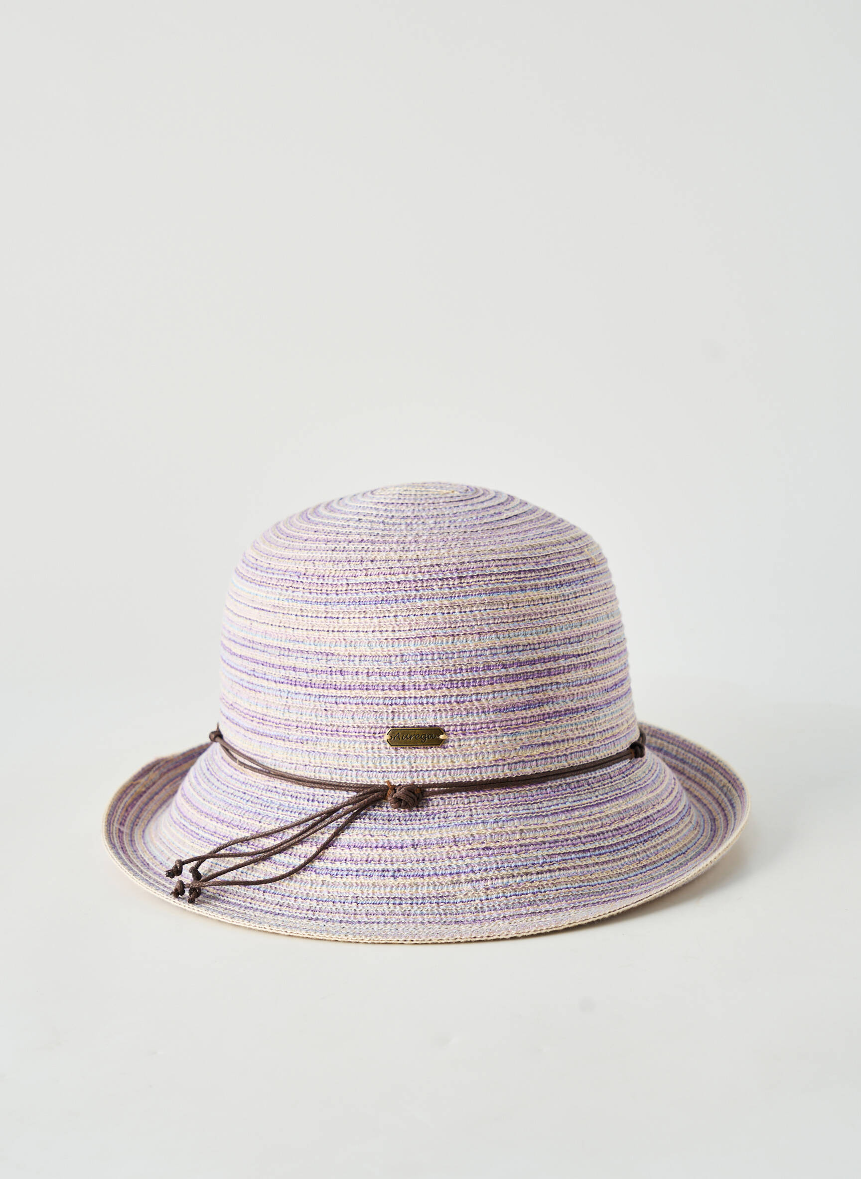 Skrybėlė šiaudinio skrybėlės forma violetinis AUREGA moteris