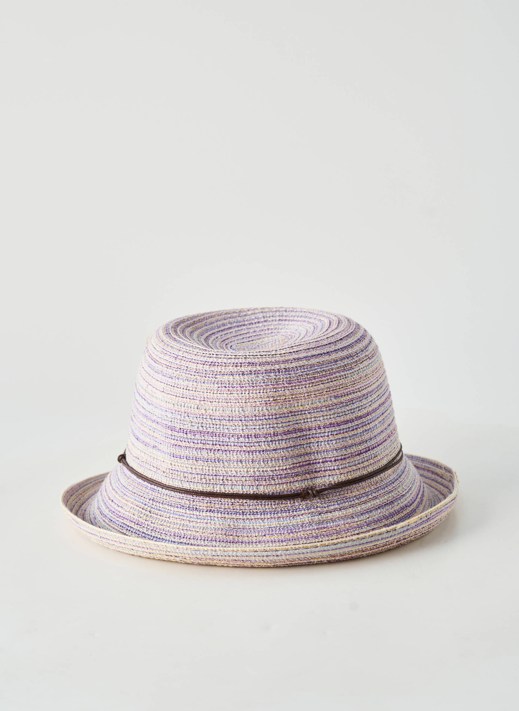 Skrybėlė šiaudinio skrybėlės forma violetinis AUREGA moteris