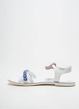 Sandalai/nu pėdos satino audinys chiquet baltas KICKERS mergina