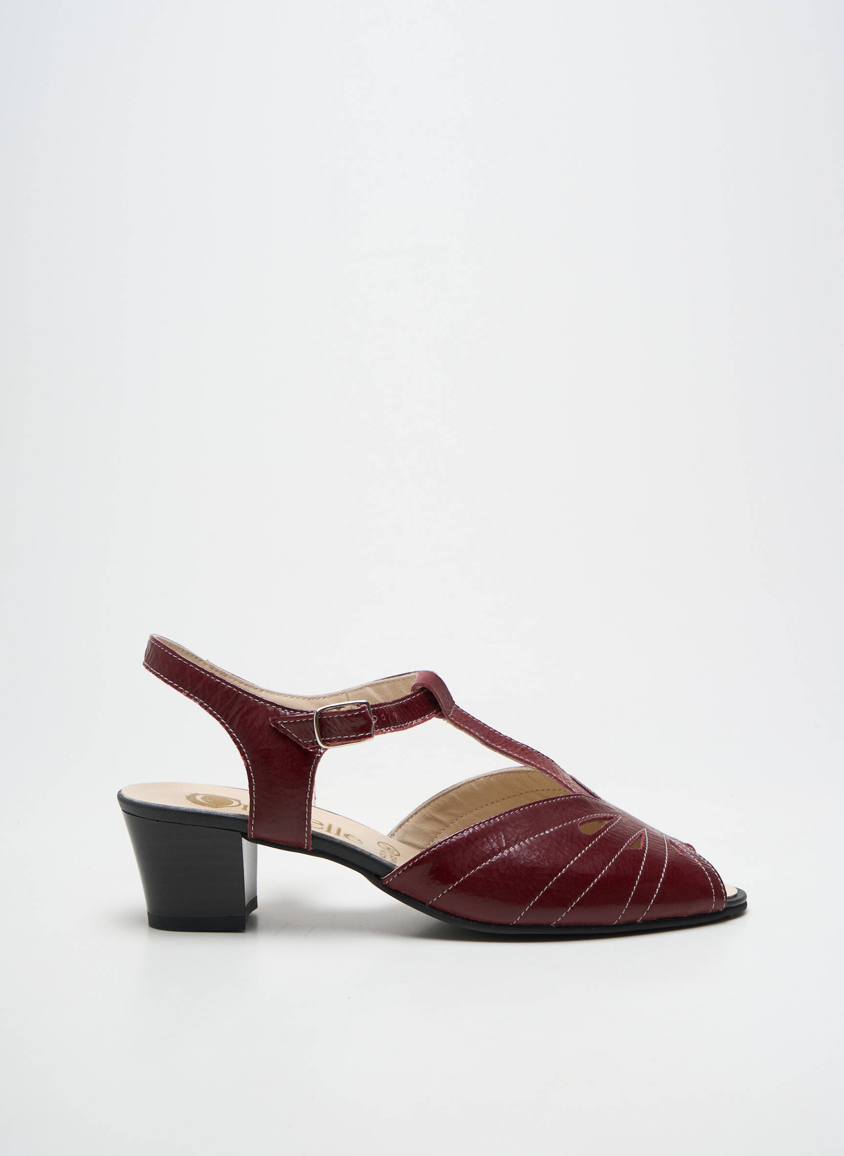 Sandalai/nu pėdos batai su kulnu kulnas nuo 4 iki 6 cm violetinis OMBELLE moteris
