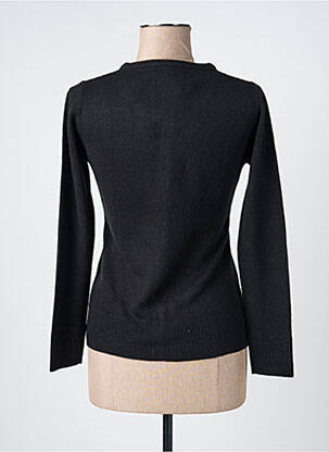 Ilgų rankovių liemenė apvalus kaklas juodas FELINO moteris