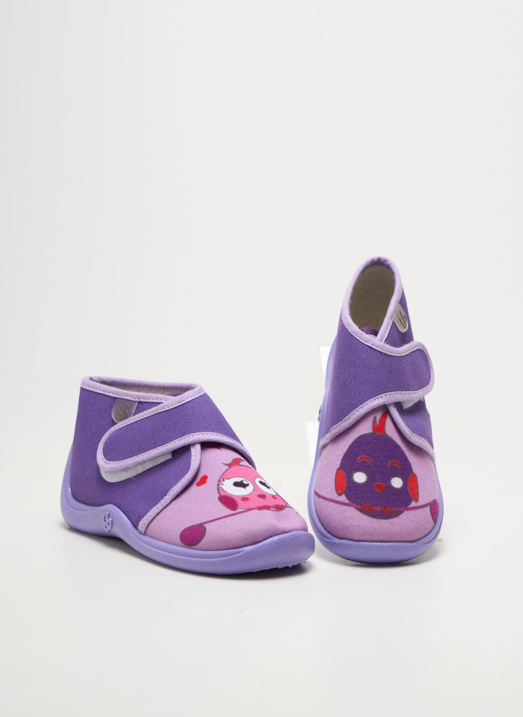 Bateliai/pantofliai velcro užsegimas apvalus mygtukas violetinis BABYBOTTE berniukas