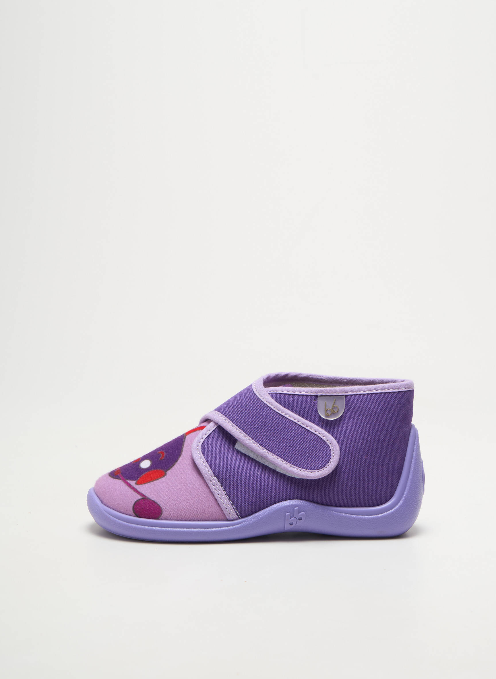 Bateliai/pantofliai velcro užsegimas apvalus mygtukas violetinis BABYBOTTE berniukas