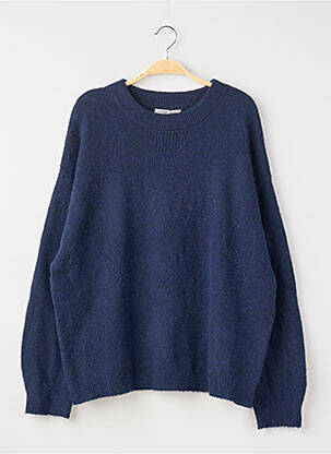 Megztinis tiesi kirpimas ilgos rankovės mėlyna PULL & BEAR moteris