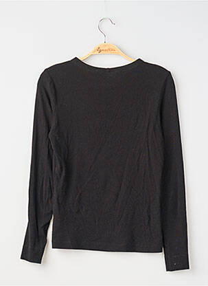 T-marškinys ilgos rankovės ilgos rankovės juodas H&M moteris