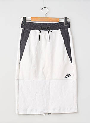 Pusilgis sijonas tiesi kirpimas baltas NIKE moteris