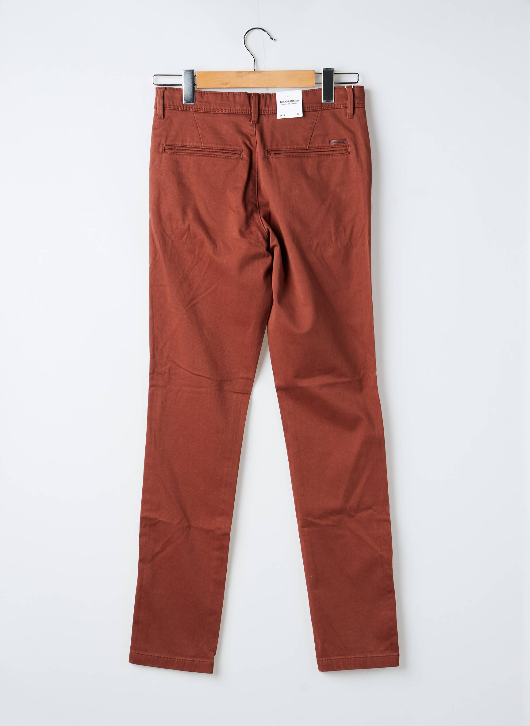 Chino kelnė popelinos audinys, kuris pasižymi lygiu ir tankiu paviršiumi. normala dydis oranžinė JACK & JONES vyras