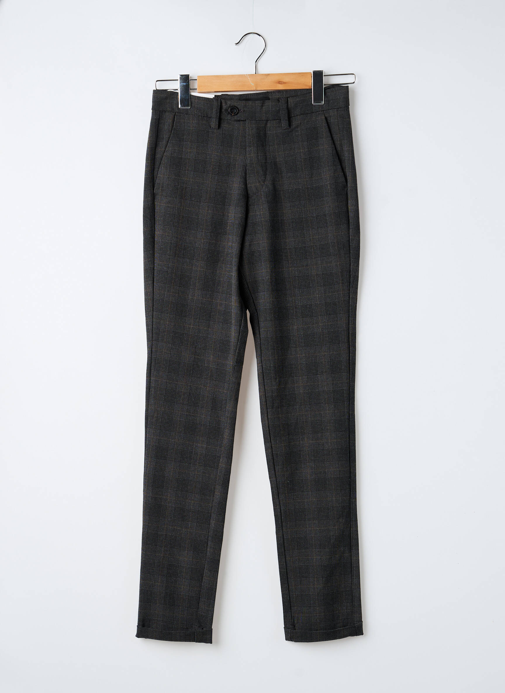 Chino kelnė chinamas audinys normala dydis pilka JACK & JONES vyras