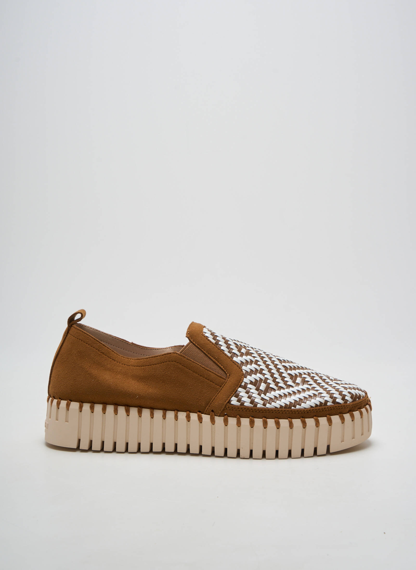 Slip-on batai apvalus mygtukas kulnas nuo 4 iki 6 cm rudas ILSE JACOBSEN moteris