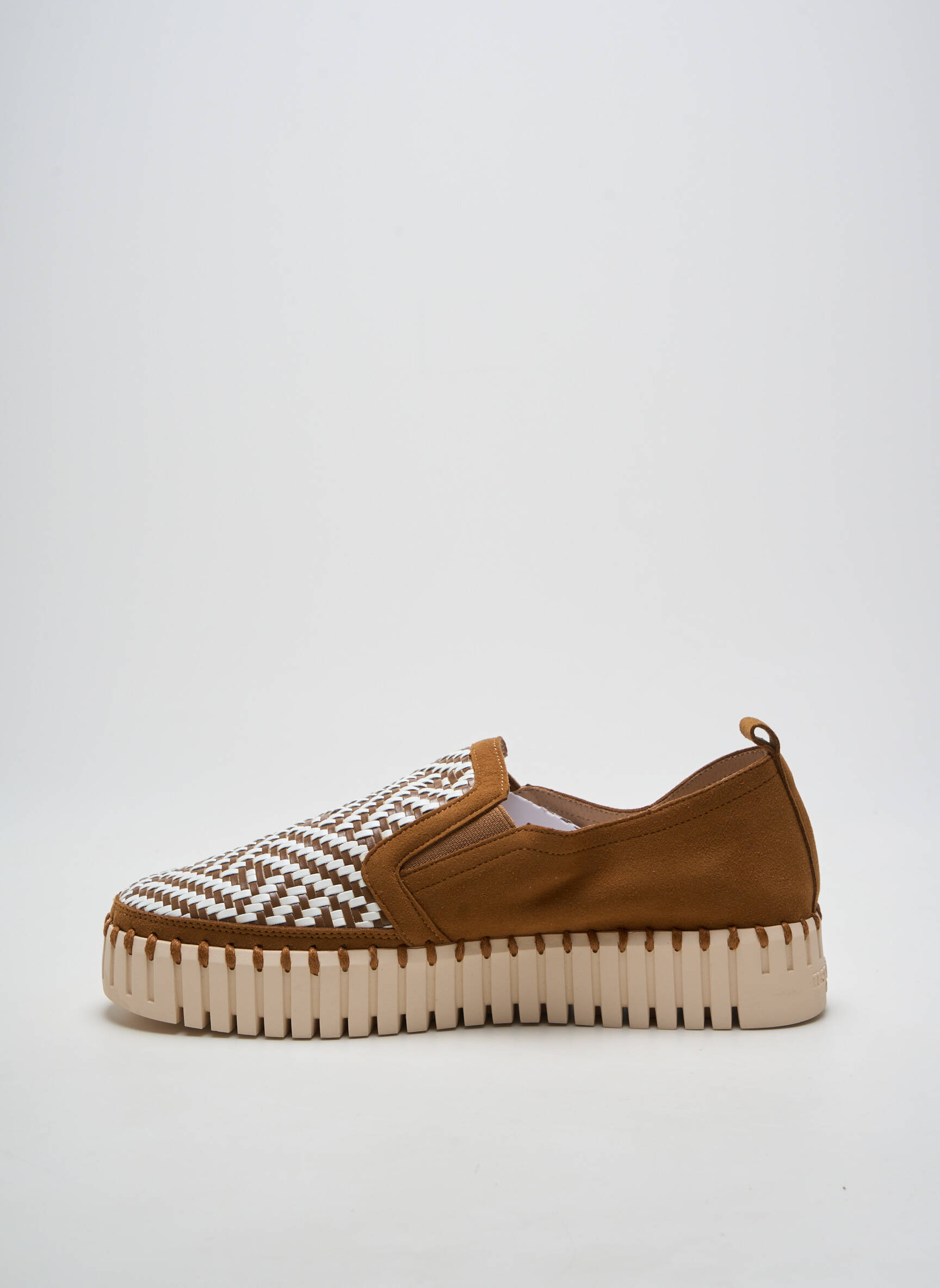 Slip-on batai apvalus mygtukas kulnas nuo 4 iki 6 cm rudas ILSE JACOBSEN moteris