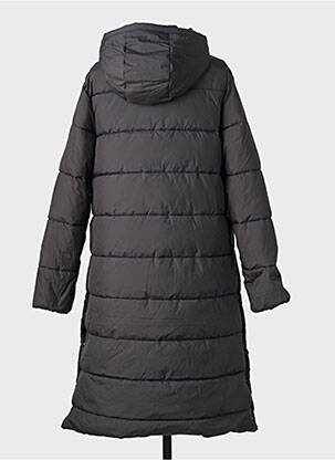 Pūkinė striukė kišenės su gobtuvu juodas INDI & COLD moteris