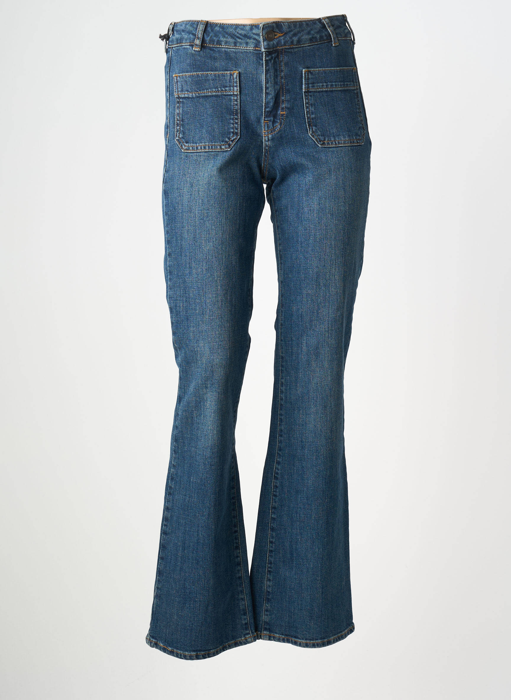 Bootcut džinsai normala dydis normala dydis mėlyna FIVE moteris