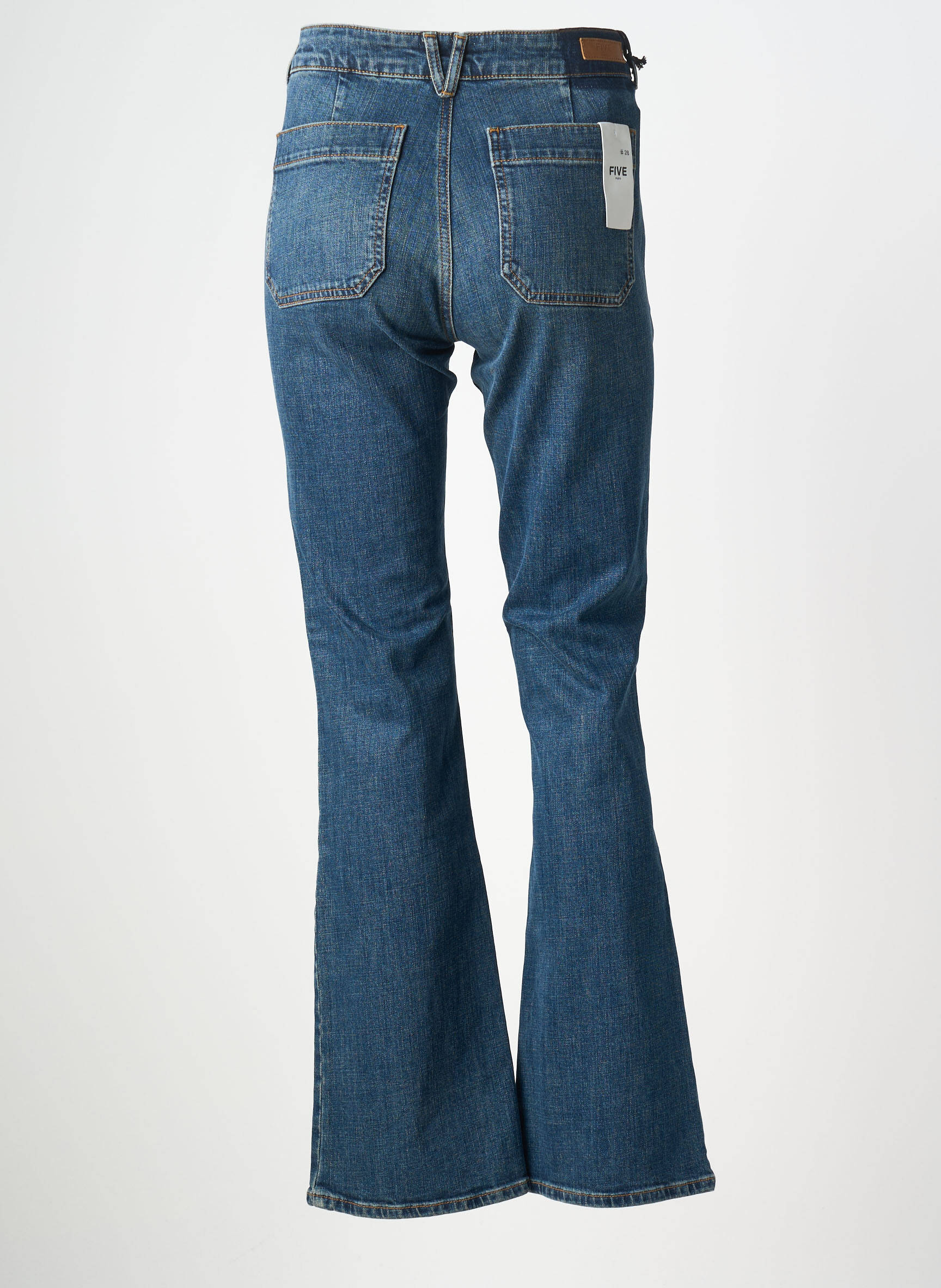 Bootcut džinsai normala dydis normala dydis mėlyna FIVE moteris