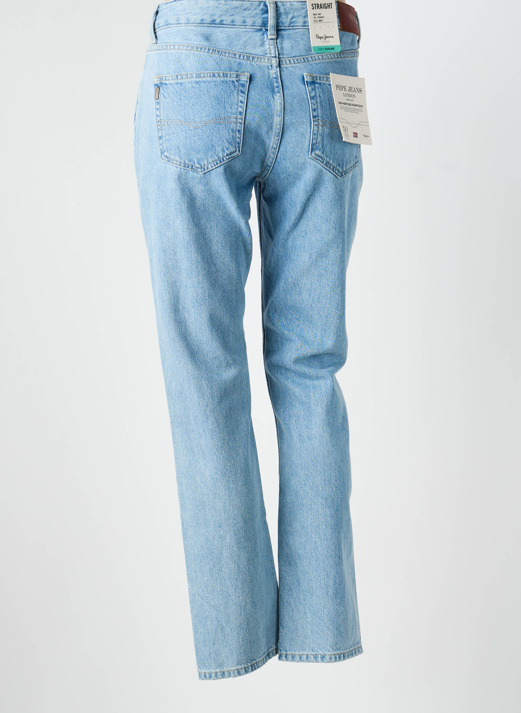 Lieknos džinsai brutinis audimas normala dydis mėlyna PEPE JEANS moteris