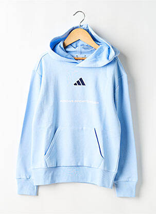Kapišonas kišenės ilgos rankovės mėlyna ADIDAS berniukas