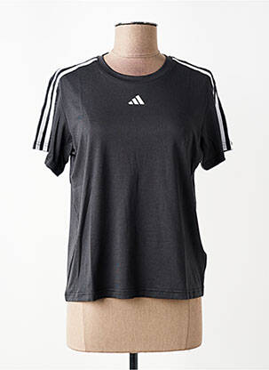 T-marškinys sietspausdinimas trumpas rankovės juodas ADIDAS moteris